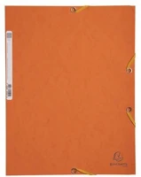 Exacompta COR_EX55504E Gumis mappa, prespán, a4, narancs kép