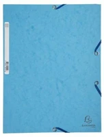 Exacompta COR_EX55519E Gumis mappa, prespán, a4, türkiz kép