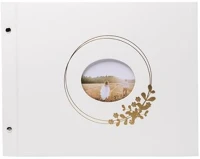 Exacompta COR_EX60232E Fotóalbum, csavarozott gerincű, 37x29 cm, 20 lap,  