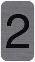 Exacompta COR_EX67182E Információs tábla, öntapadó, 2,5x4,4 cm, alumíniumhatású, 2-es kép