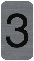 Exacompta COR_EX67183E Információs tábla, öntapadó, 2,5x4,4 cm, alumíniumhatású, 3-as kép