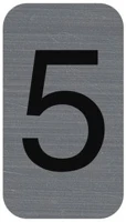 Exacompta COR_EX67185E Információs tábla, öntapadó, 2,5x4,4 cm, alumíniumhatású, 5-ös kép