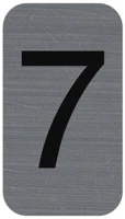 Exacompta COR_EX67187E Információs tábla, öntapadó, 2,5x4,4 cm, alumíniumhatású, 7-es kép