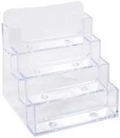 Exacompta COR_EX71158D Névjegykártya tartó, asztali, 4 rekesz,  