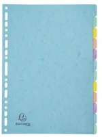 Exacompta COR_EX7712E Regiszter, karton, a4, 12 részes,  