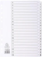 Exacompta MWDA-ZZ Regiszter karton  a/4 a-z 20 részes fehér kép