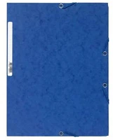 Exacompta P2110-0585 A4 prespán kék gumis mappa kép