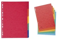 Exacompta P2220-0150 A4 5 részes karton színes elválasztólap kép
