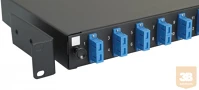 Excel 200-482 Optikai patch panel 1U SM SC duplex 12 port, 8 SC duplex toldóval töltve kép