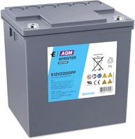 Excide S12V2000PP 12V 56.4AH S12v2000pp 12v 56.4ah sprinter pure lead vrla akkumulátor kép
