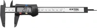 Extol 925200 digitális tolómérő, 0,01x150mm, mélységmérővel, műanyag, pontosság kép