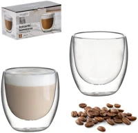 Extralink 5907207223278 | set of 2 double-walled thermal glasses | 250 ml kép