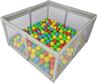 Extralink 5907207229027 Kids | children's playpen | steel, playground, 127x127x68cm + 30 balls kép