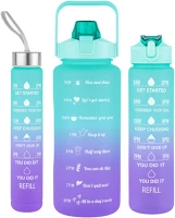Extralink BLUE-PURPLE SET | 3in1 motivational bottle | blue-purple set 2000ml+900ml+300ml kép