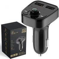 Extralink CARCHARESL02FM Smart life fm transmitter for a car with charging function | 2x usb-a | black