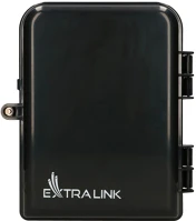 Extralink MID-SPAN Eliza v2 | fiber optic terminal box | 16 core, black, mid-span kép