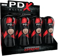 Extreme PIPED52099 Pipedream  elite vibrating stroker display - 12 pcs light/black kép
