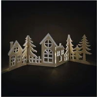 Fa CM, 2X AA Led dekoráció,  - lusi, 60 cm, 2x aa, meleg fehér, időzítő kép