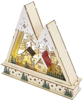 Fa DCWW39 karácsonyi tájkép, 23,5 cm, 2x AA, beltéri, meleg fehér, időzítő kép