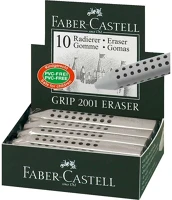 Faber-castell 06.00246 Radír  grip 2001 háromszögletű 90x15x15mm szürke kép