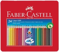 Faber-castell 07.00895 Színes ceruza  grip háromszögletű fémdobozos 24 darabos kép
