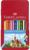 Faber-castell 07.01328 Színes ceruza  hatszögletű fémdobozos 12 db/készlet kép