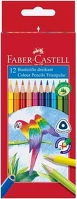 Faber-castell 07.02156 Színes ceruza  1165 papagáj háromszögletű 12 darabos kép