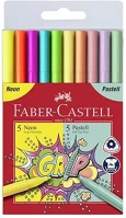 Faber-castell 07.02537 Filctoll  grip neon/pasztell 10 darabos kép