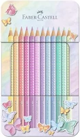 Faber-castell 07.02855 Színes ceruza  sparkle pasztell fém dobozos 12 darabos kép