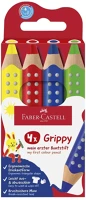 Faber-castell 110701 Színes ceruza  grippy alap színek 4 darabos kép