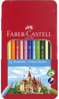 Faber-castell 115801 Színes ceruza  hatszögletű fémdobozos 12 darabos kép