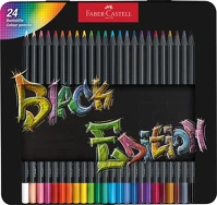 Faber-castell 116425 színes ceruza készlet, háromszögletű, fémdobozban, faber-castell 