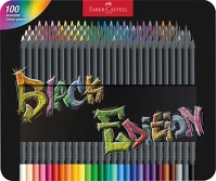 Faber-castell 116490 színes ceruza készlet, háromszögletű, fémdobozban, faber-castell 