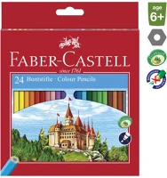 Faber-castell 120124 Színes ceruza  hatszögletű 24 db/készlet kép