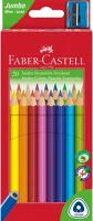 Faber-castell 20KLF Színes ceruza készlet háromszögletű + hegyező jumbo junior faber-castell kép