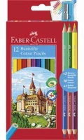 Faber-castell COR_TFC110312 színes ceruza készlet, hatszögletű, faber-castell, 12 különböző szín kép