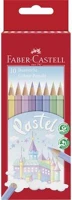 Faber-castell COR_TFC111211 Színes ceruza készlet, hatszögletű, 10 különböző pasztell szín kép
