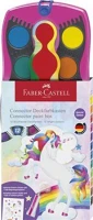 Faber-castell COR_TFC125002 vízfesték, 12 darabos, összeilleszthető, csillámmal és matricával kép