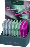 Faber-castell COR_TFC145758 golyóstoll display, 0,34 mm, nyomógombos, faber-castell 