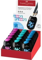 Faber-castell COR_TFC183535 Hegyező display, kétlyukú, 2 tartályos, vegyes színek kép