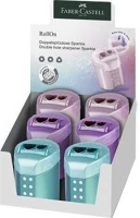 Faber-castell COR_TFC183900 Hegyező, kétlyukú, tartályos, display,  