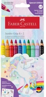 Faber-castell FC110923 Grip jumbo unikornis 8+2 db háromszögletű színes ceruza készlet kép