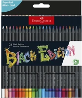 Faber-castell FC116424 Színes ceruza  black edition háromszögletű fekete testű 24 darabos kép