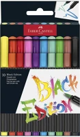 Faber-castell FC116451 Filctoll  black edition 10 darabos kép