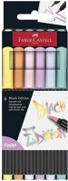 Faber-castell FC116453 Filctoll  black edition pasztell 6 darabos kép