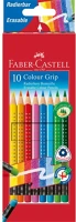 Faber-castell FC116613 Grip háromszögletű radíros 10 db színesceruza készlet kép