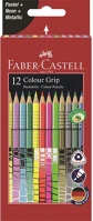 Faber-castell FC201569 Grip 12 db színes neon/pasztell/metál ceruza készlet kép