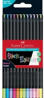 Faber-castell p3033-3339 Faber-castell black edition 12 db-os klt fekete test pasztell+neon színes ceruza készlet