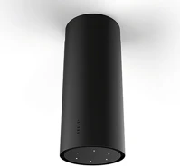 Faber CYLINDRA ISOLA EVO PLUS BK MATT A37 sziget páraelszívó led világítás  1 db motor, 700 m3/h, 48-69 db kép