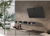 Faber GLAM LIGHT ZERO DRIP PLUS BK M A80 fali páraelszívó led világítás 1 db motor,740 m3/h,48-68 db,80 cm kép